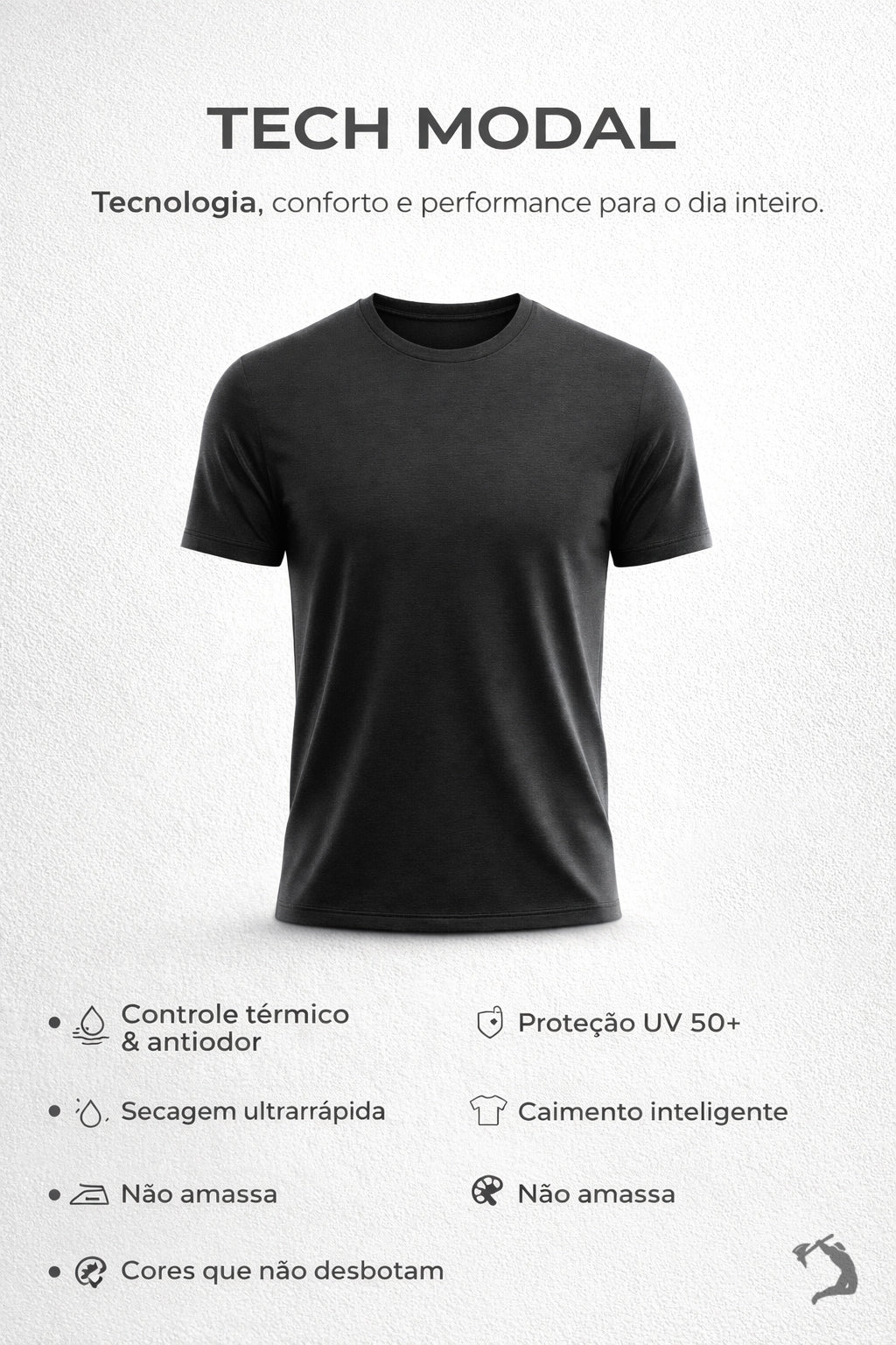 Camiseta - Tech Modal - Azul Marinho